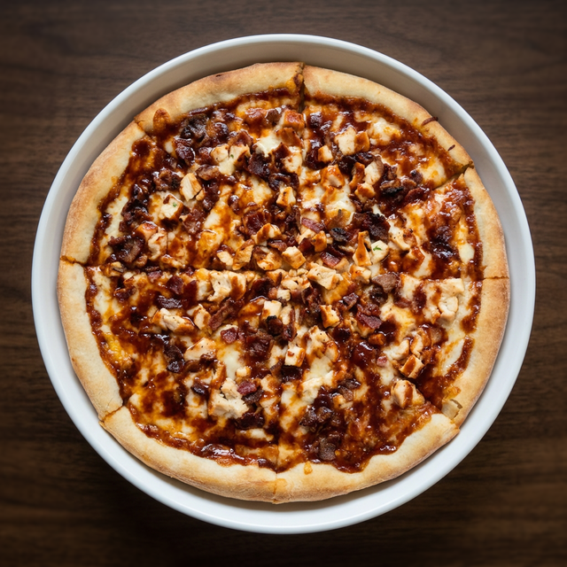 BBQ Chicken Pizza.